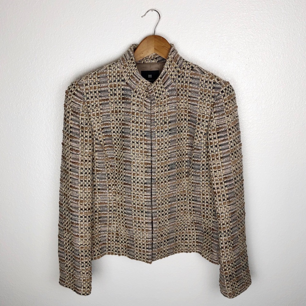 Doncaster • Brown/Cream Textured Tweed Coat